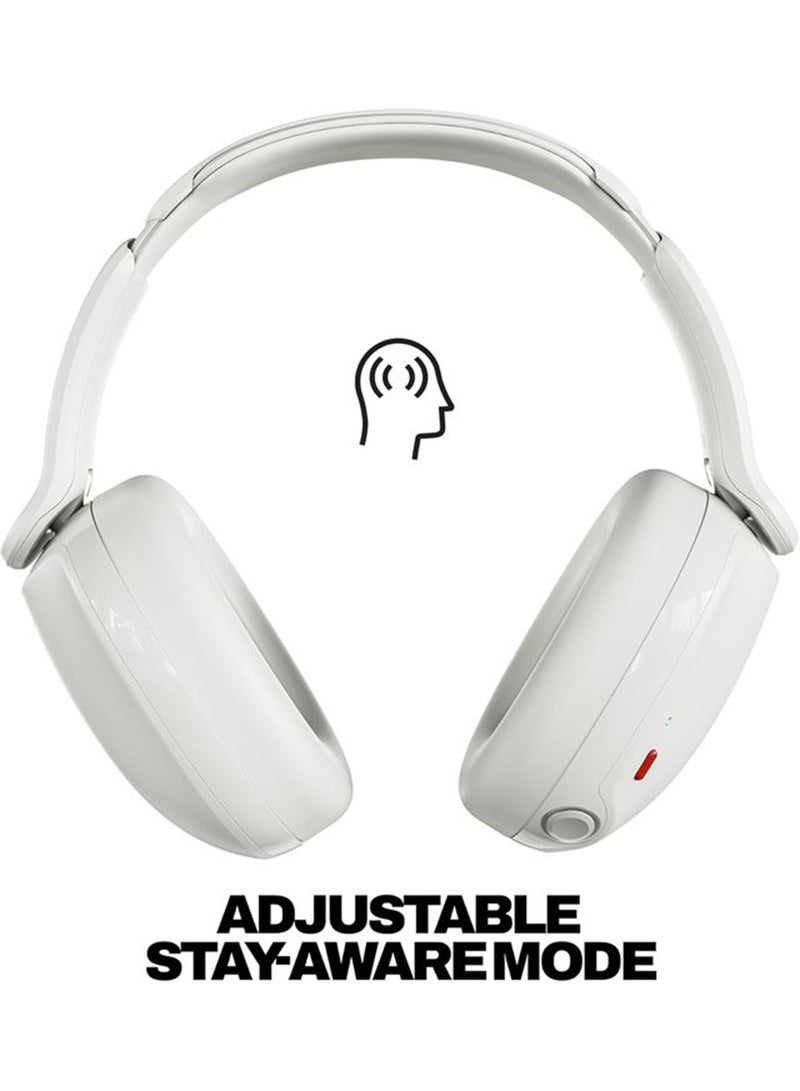 Skullcandy Hesh 360 Wireless Over-Ear Bluetooth Headphones, Up to 100 Hours Battery, Noise Isolating Fit, Flat-Folding Collapsible Design, Microphone iPhone Android - Bone Bone - Image 2