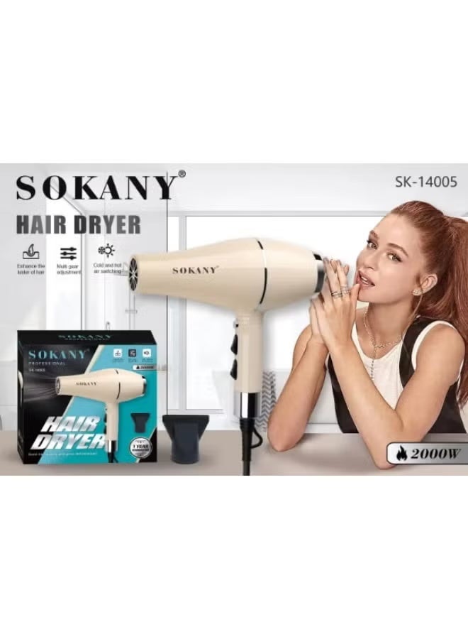 Sokany Hair Dryer 2000W – Model SK-14005 - Image 2