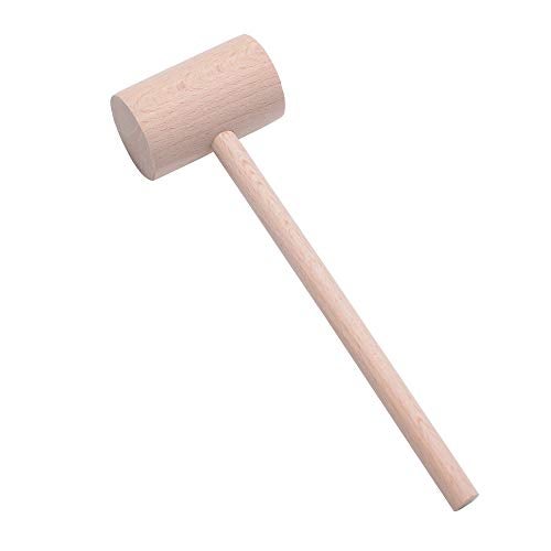 DOMG 6 Pcs Wooden Crab Lobster Mallets Seafood Hammers, Solid Natural Beechwood - Image 2