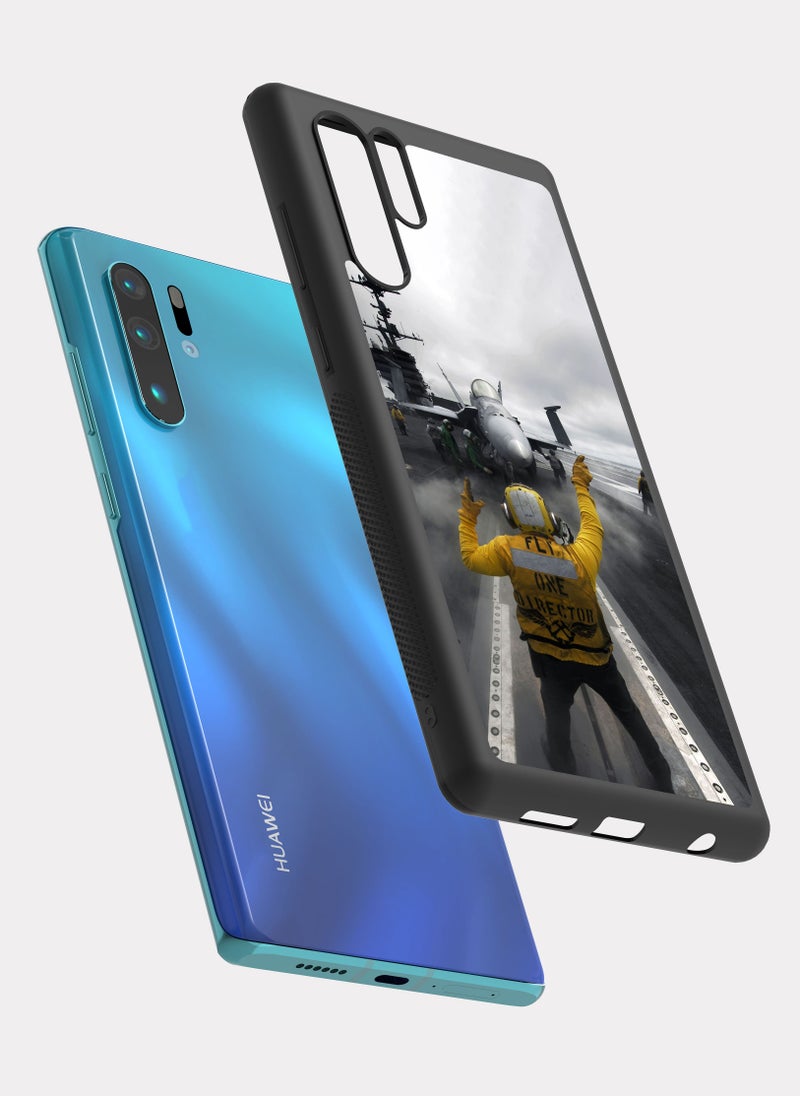 بكسلات كفر هواوي بي 30 برو منصة طائرة حربية اصفر - Image 2