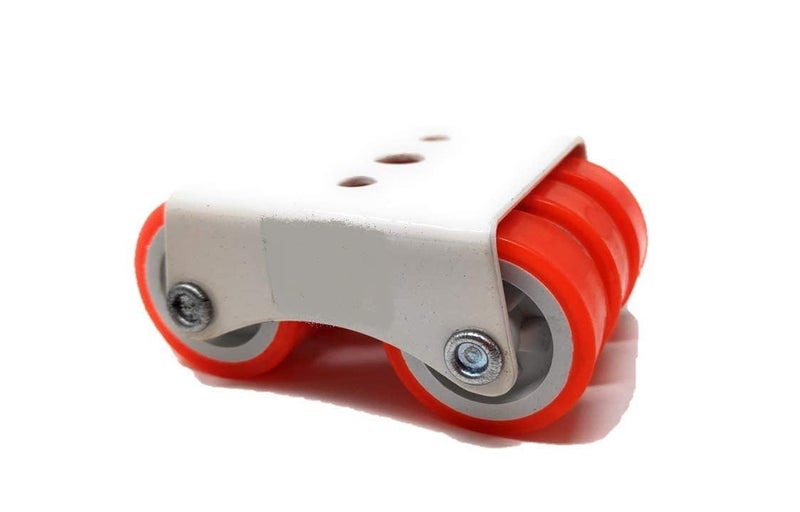 THOISEWELT Caster Wheel 6 Tyre Sound Proof Rolling Tyre Sofa Bed Kabat Table Trolly 250kg Medium Wight Load Capcity Orangle Color Pack Of 4 - Image 2