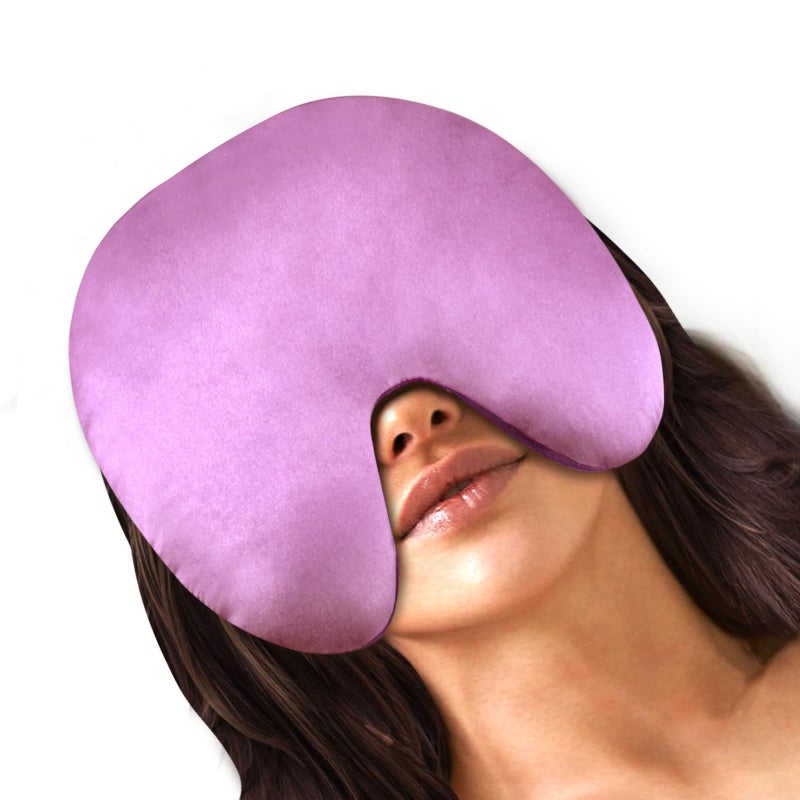 RelaxCoo Sinus Face Mask Heated for Headacheï¼ŒDry Eyes, Migraine, Sinus Pressure Relief, Warm Cold Compress, Lavander Eye Pillow Weighted for Relaxation, Sleep, Yoga, Microwavable Eye Heating Pad - Image 1