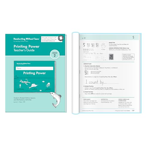 Handwriting Without Tears Kick Start Kindergarten Printing Bundle,Age 7+, 2nd Grade, Student & Teacher Workbooks, School & Home, Language Arts,Tutoring,Tiny Pencils Included - Image 2