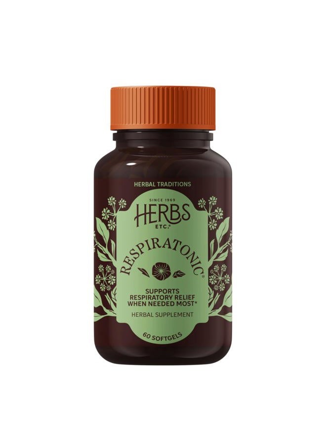 Herbs Etc. Respiratonic - 60 - Softgel - Image 1