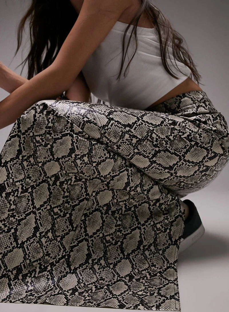 TOPSHOP Printed Maxi Skirt