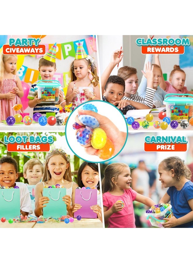 Lemostaar Squishy Stress Balls Fidget Toys - 72 Pack Squishy Toys Stress Ball for Anxiety, Fidget Stress Toys Bulk, Squeeze Balls for Adult with ADHD, Autism - Fidgets for Classroom Prize Box Toys - Image 5