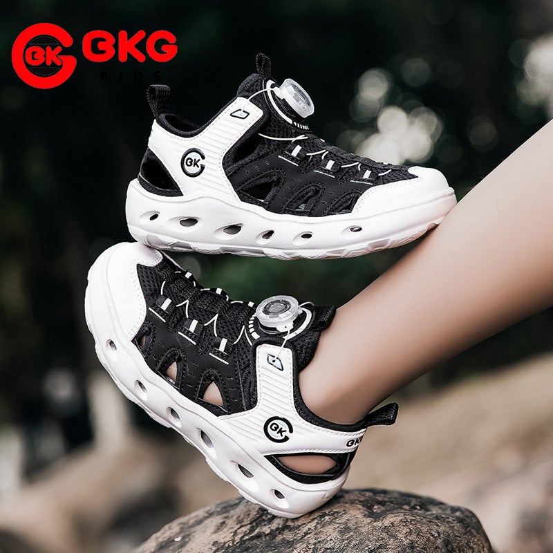 Brand Kidsren'S Outdoor River Tracing Shoes 2025 Soft-Soled Non-Slip Girls' Drainage Hole Shoes Boys' Sandals - Image 1