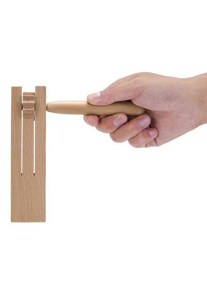 Mihey Traditional Matraca Toy - Wooden Spinning Rattle Ratchet Noise Maker For Games, Parties And Sports - Image 3