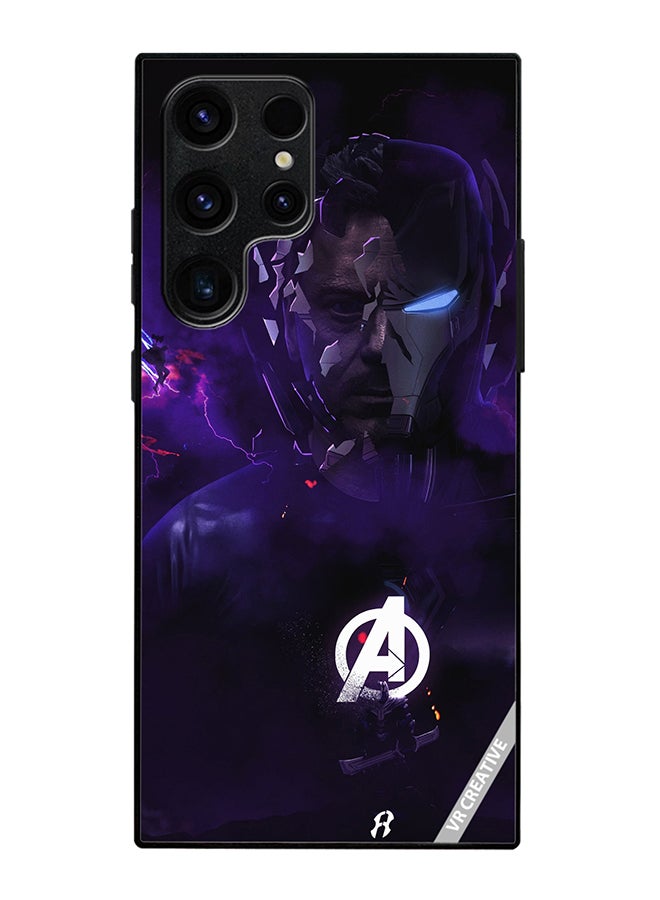 Protective Case Cover For Samsung Galaxy S25 Ultra Iron Man Avenger Design Multicolour