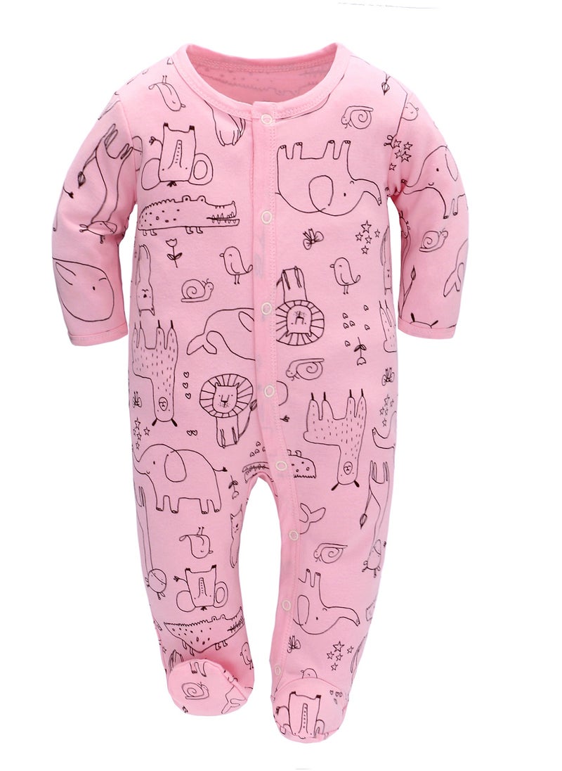 Miracle Baby - 3 PCS Clothing sets Newborn Baby Rompers 100% Cotton Baby onesies Kids pajamas Toddler Girl Clothes - Image 1