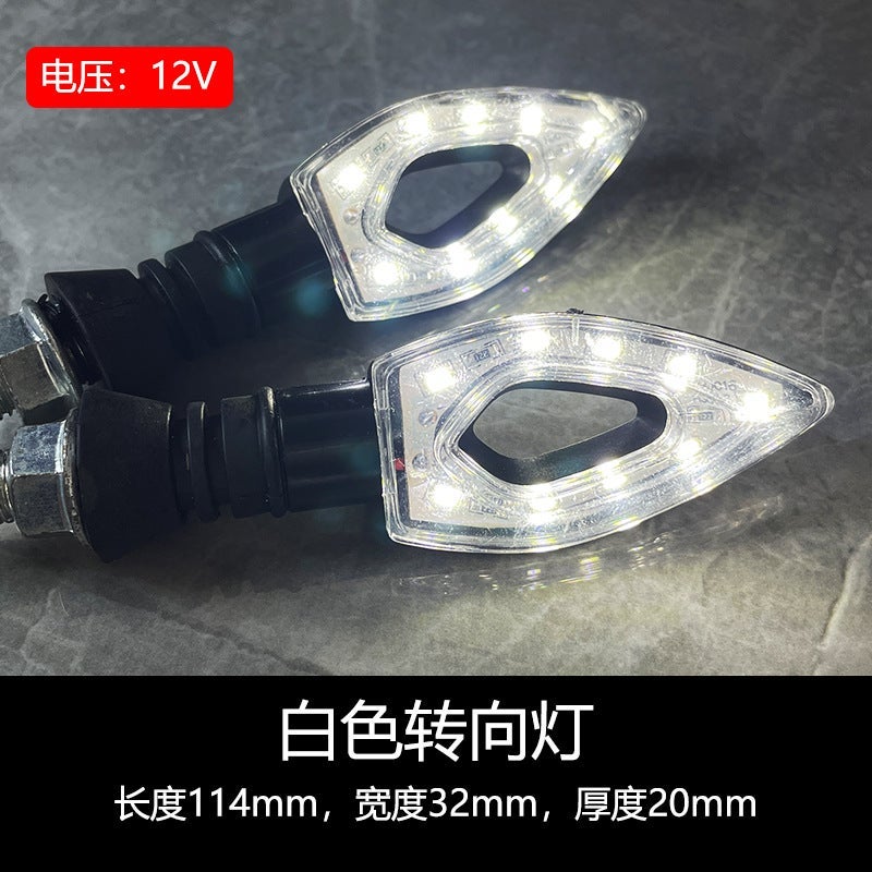 MUNTAQI Classic LED Motorcycle Turn Signals for Monkey Bike 12V White always bright