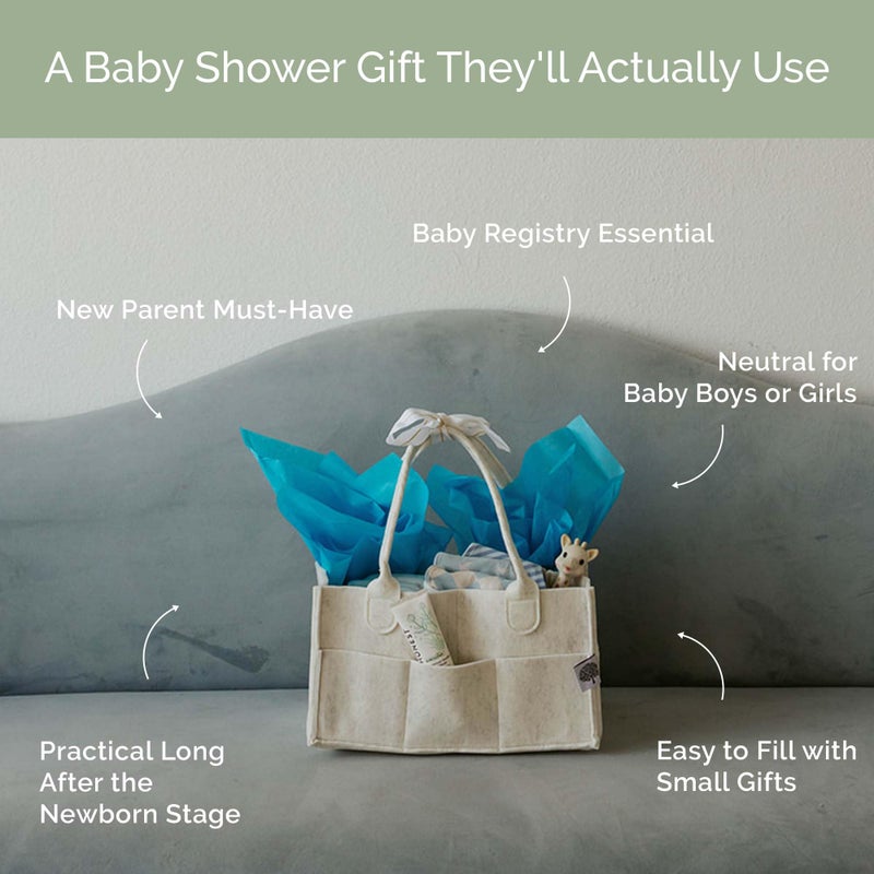 Felt Diaper Caddy Organizer - Image 5