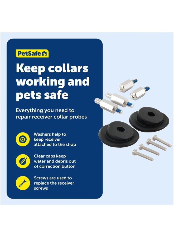 PetSafe Replacement Collar Accessories for Pet Fencing Receiver Collars, 2.5 x 0.45mm x 15mm, Black and Silver, - Image 4