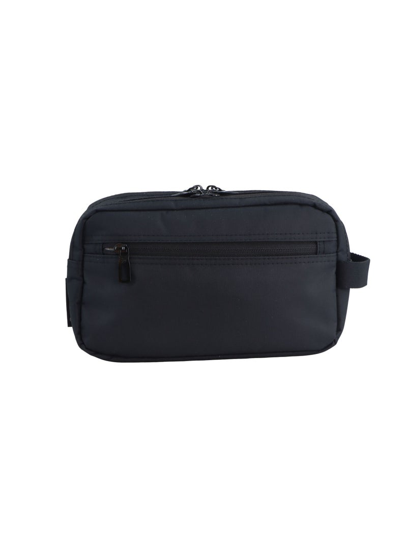 Discovery Downtown Travel Toiletry Bag – Eco Recycled Dopp Kit with Multi-Compartment Zipper Organizer & Side Handle | Travel, Gym & Daily Grooming - Image 4