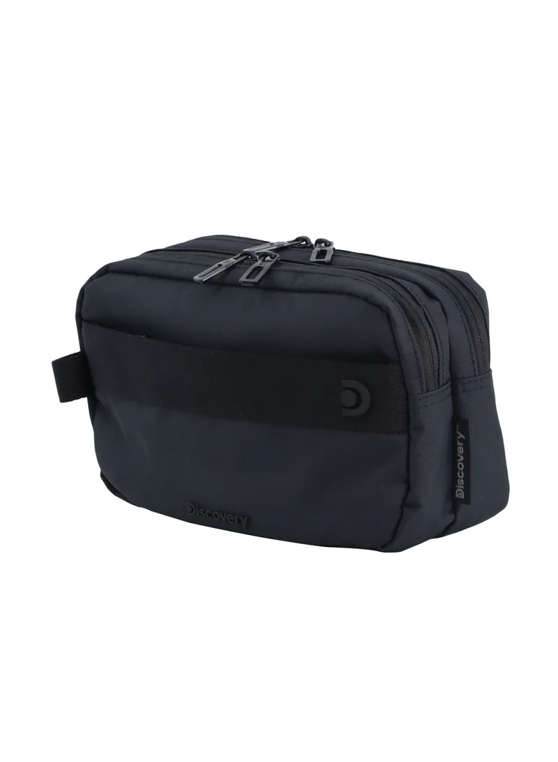 ديسكفري Downtown Travel Toiletry Bag – Eco Recycled Dopp Kit with Multi-Compartment Zipper Organizer & Side Handle | Travel, Gym & Daily Grooming