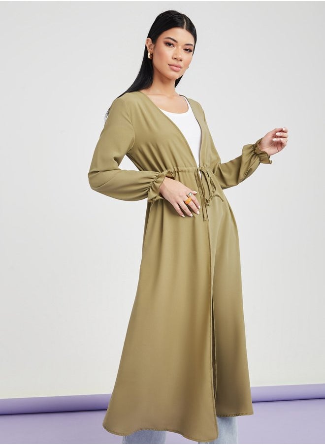 Styli - Maxi Length Kimono with Drawstring Detail - Image 1