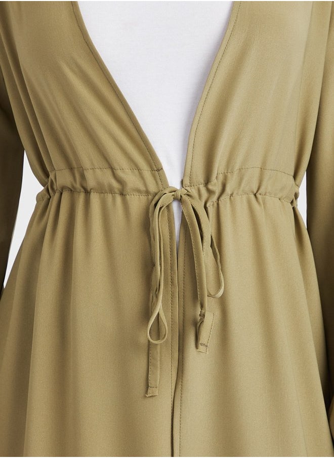 Styli - Maxi Length Kimono with Drawstring Detail - Image 1