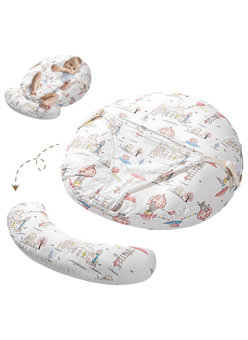 YQbest Baby Lounger, Infant Sleeping Nest Milk Feeding Wedge, Sleep Mattress Crib 15° Incline Nursing Breastfeed Pillow With Removable Cover, Kid Bed Neck Support Cushion for Newborn Child  - Image 1