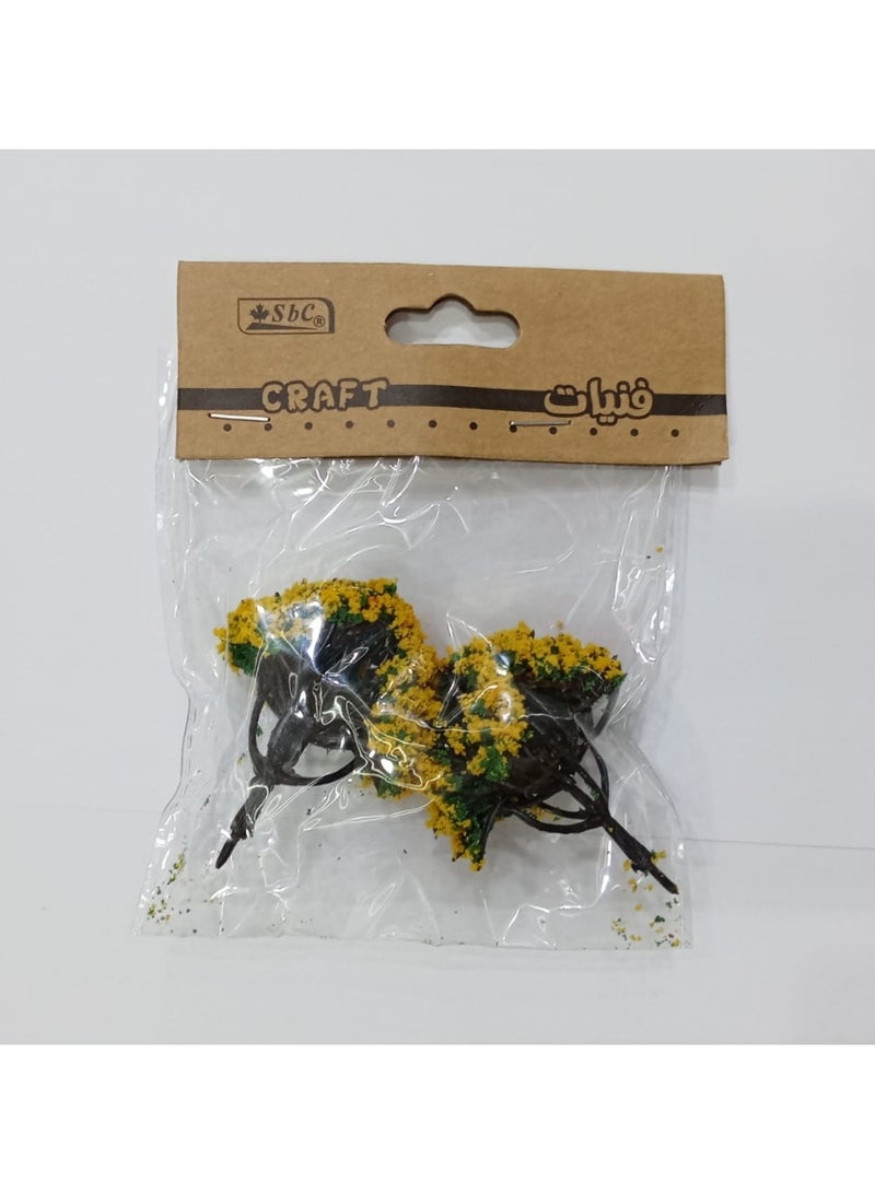 SBC Simulated Cherry Blossom Trees Miniature Diy Craft Decorations Plastic Model - Image 1