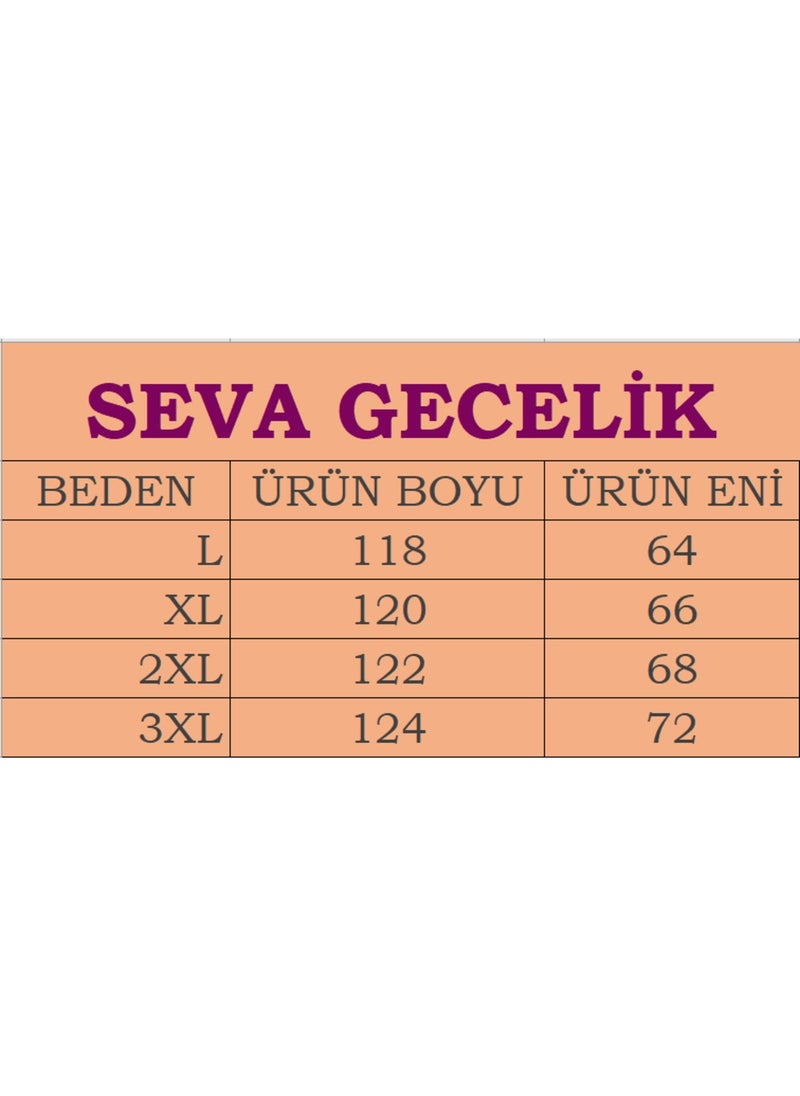 Seva - Mother's Nightgown Short Sleeve Battal Comfortable Fit Nightgown - Image 1