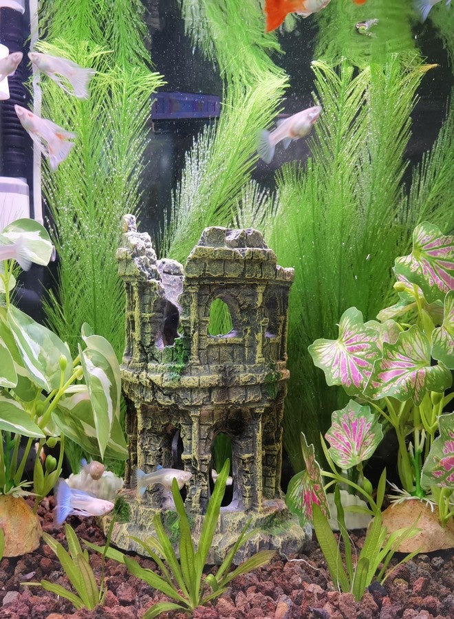 M2cbridge Fish Tank Artificial Silk Green Water Plants Aquarium Decor Soft Grass 3 Pack,8" - Image 5