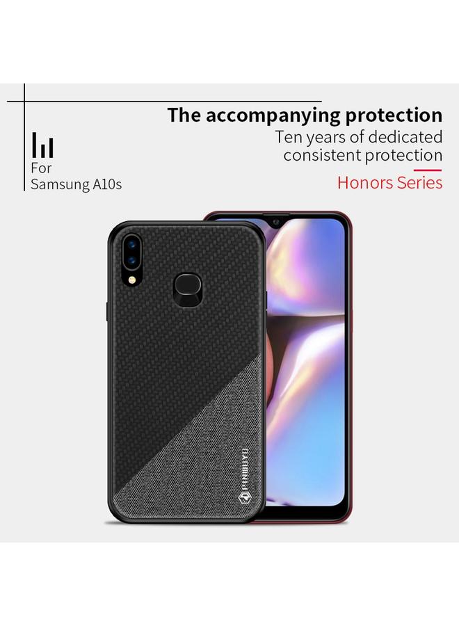PINWUYO Case For Galaxy A10S Rong Series Shockproof PC + TPU+ Chemical Fiber Cloth Protective Cover - Image 2