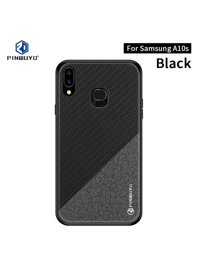 PINWUYO Case For Galaxy A10S Rong Series Shockproof PC + TPU+ Chemical Fiber Cloth Protective Cover - Image 1