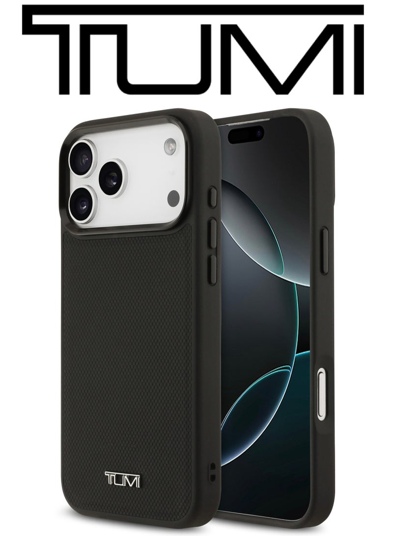 CG MOBILE Leather iPhone 17 Pro Max case. MagSafe wireless charging phone case. Velvet-lined iPhone 17 Pro Max case. Elegant French-designed iphone 17 pro max back cover certified in partnership with TUMI and CG MOBILE. - Image 2