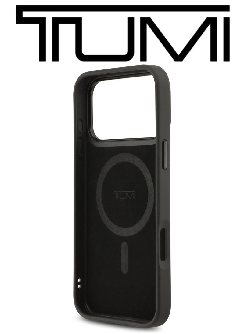 CG MOBILE Leather iPhone 17 Pro Max case. MagSafe wireless charging phone case. Velvet-lined iPhone 17 Pro Max case. Elegant French-designed iphone 17 pro max back cover certified in partnership with TUMI and CG MOBILE. - Image 4