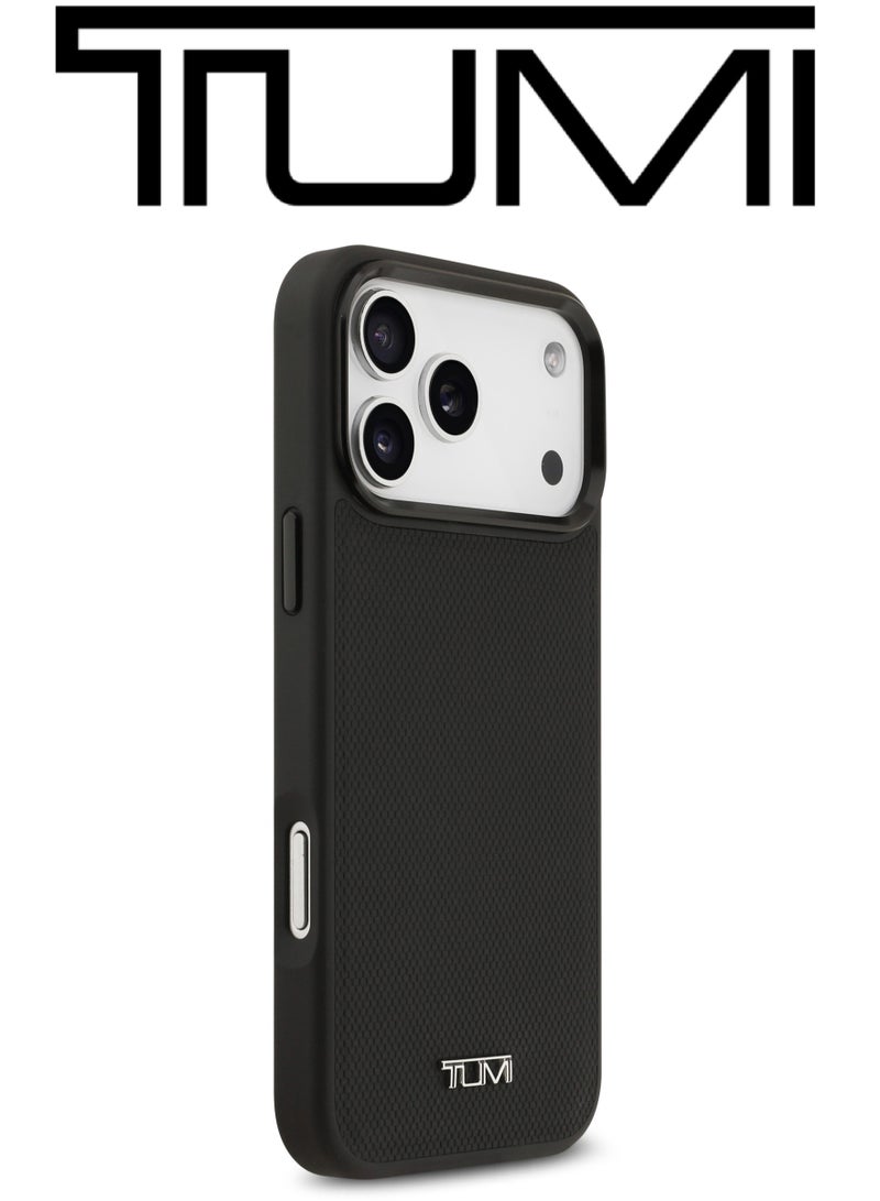 CG MOBILE Leather iPhone 17 Pro Max case. MagSafe wireless charging phone case. Velvet-lined iPhone 17 Pro Max case. Elegant French-designed iphone 17 pro max back cover certified in partnership with TUMI and CG MOBILE. - Image 5