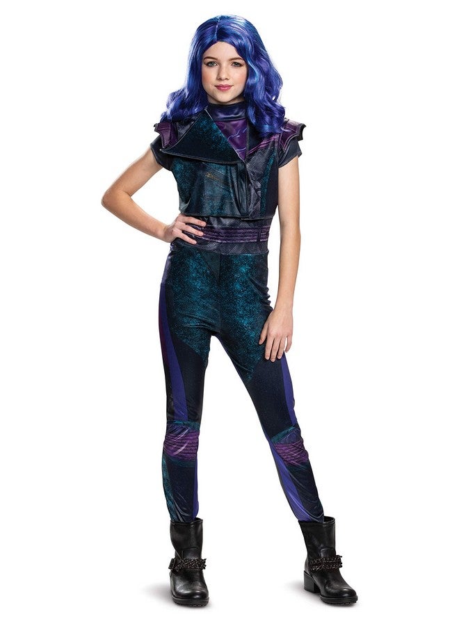 Disguise Mal Descendants 3 Classic Girls Costume, Official Disney Halloween Outfit, Kids Size Medium (7-8), Purple - Image 1
