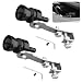 ijuicy 2 PCS Car Turbo Whistle Exhaust Muffler Pipe Whistle Turbo Sound Whistle Exhaust Muffler Aluminum Car Turbo Sound Simulator Universal Modification Accessories for Most Cars Black M - Image 2
