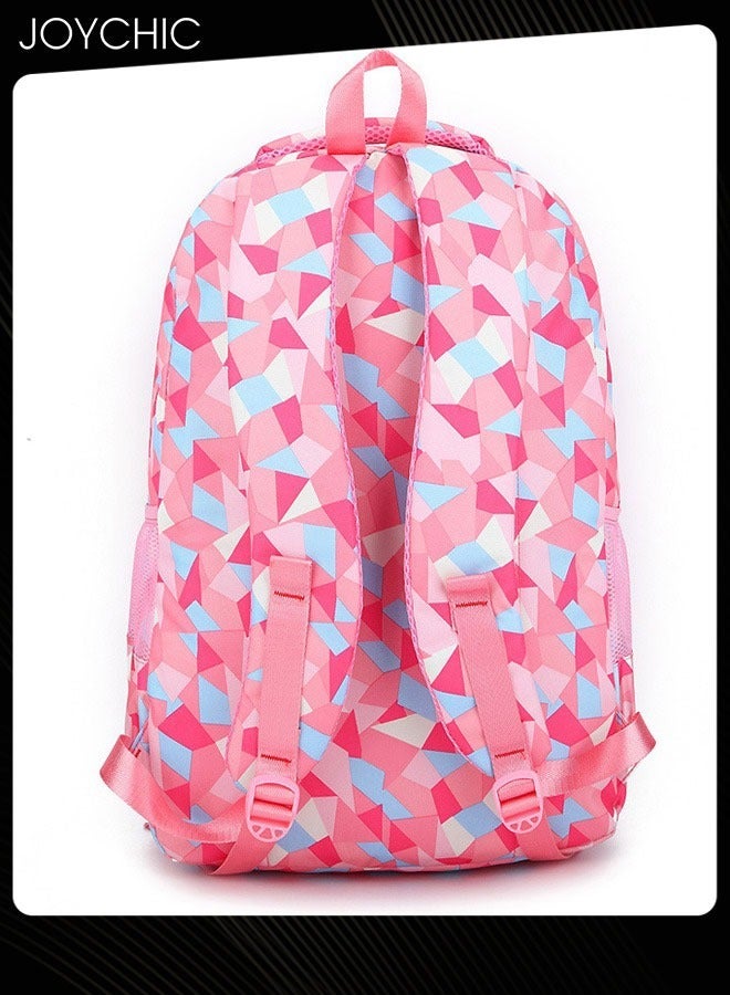 Joychic مجموعة من 3 قطع من حقائب الظهر الملونة للطلاب، حقيبة مدرسية قابلة للتنفس وقابلة للحمل مع حقيبة غداء لطلاب المرحلة الإعدادية والمتوسطية - Image 5