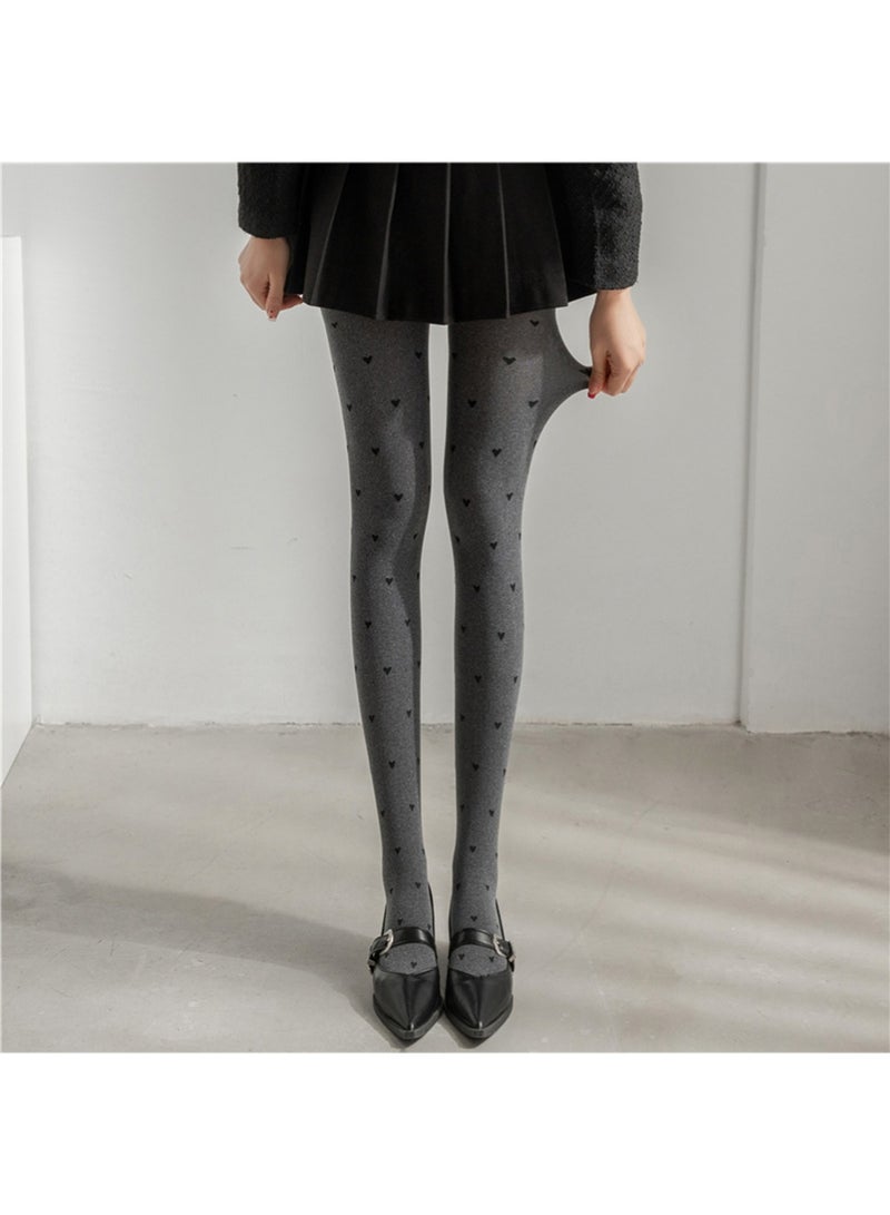 يوجي عالية الخصر Ripstop مزيفة Sheer الجوارب - Image 1