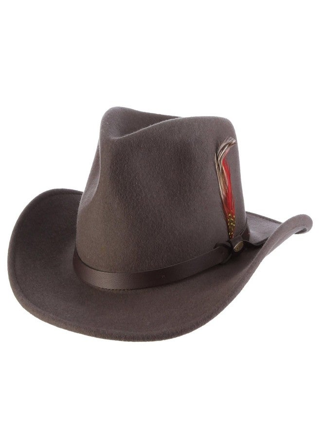 Scala Classico Men's Crushable Felt Outback, Grey, Small - Image 1