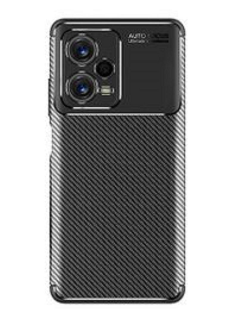 Cover Xiaomi Poco X5 5G  , - Protection Brushed Carbon Fiber Cover Shockproof - With Ultra Protection For Camera - Anti-Scratch Case Slip-Resistant - Black  - Image 2