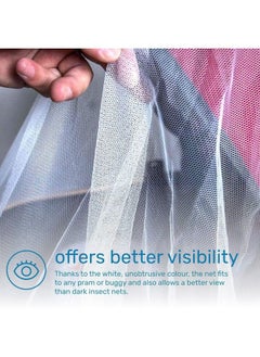 Enovoe Mosquito Net For Stroller Durable Baby Stroller Mosquito Net Perfect Bug Net For Strollers Bassinets Cradles Playards Pack N Plays And Portable Mini Crib (Pink)  - Image 5