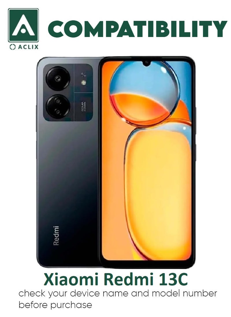 ACLIX Antistatic ESD Dustproof Premium Quality High Definition Tempered Glass Screen Protector Designed For Xiaomi Redmi 13C - Image 3