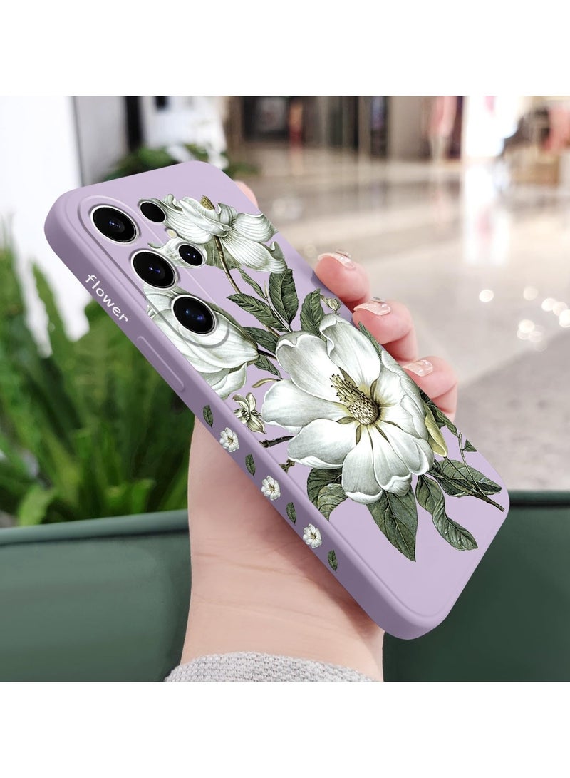 for Samsung Galaxy S25 Ultra Case, Creative Patterns Slim Non Slip Lightweight Phone Cover for Galaxy S25 Ultra 6.9 inch, Cotton Purple - Image 3