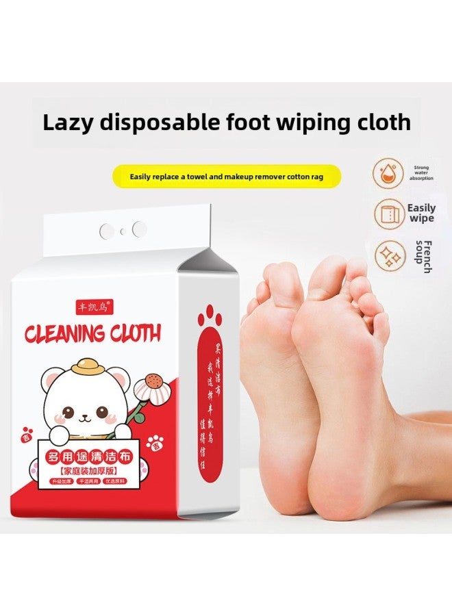 مناديل القدمين التي يمكن التخلص منها من النوع المعلق للأشخاص الكسالى من القماش غير المنسوج الماص للاستخدام المنزلي سميكة للغاية كبيرة الحجم مناديل حمام القدمين - اللون: 3 عبوات صغيرة [30 مضخة] 388 مرة - Image 4