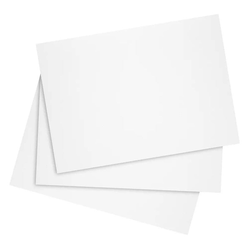 Reskid White Cardstock Thick Paper Blank Heavy Weight 125 lb Cover Card Stock 50 Pack 2x35