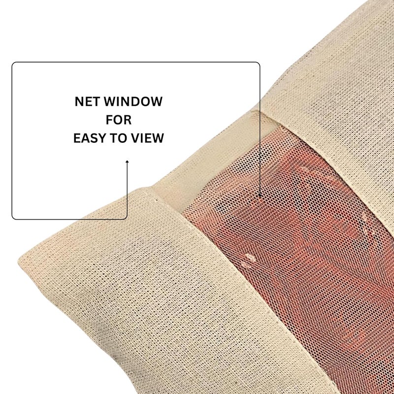 Gowloz Cotton Garment Covers with Button Closure Breathable Storage Bags for Sarees Dresses and Clothes Durable Wardrobe Organizer Pack Of 6 - Image 3