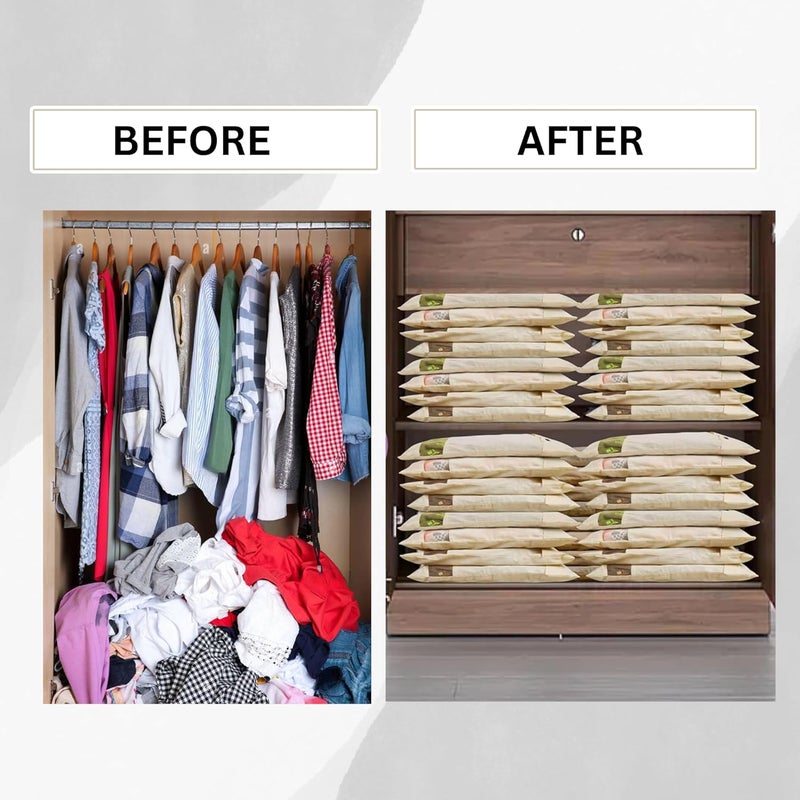 Gowloz Cotton Garment Covers with Button Closure Breathable Storage Bags for Sarees Dresses and Clothes Durable Wardrobe Organizer Pack Of 6 - Image 5