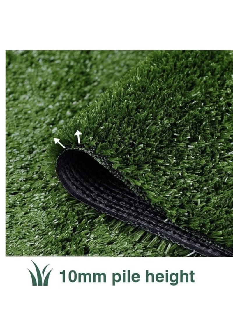 Generic Artificial Grass Mat Green 10mm Thickness 1 m x 1 m  - Image 2