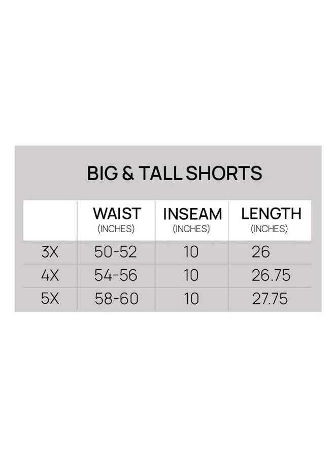 REALESSENTIALS Men s Big and Tall Mesh Active Quick Dry Fit Active Athletic Clothing Workout Summer Gym Clothes Sleeping Basketball Gym Shorts Casual Exercise Elastic Running, Set 6, 4X, Pack of 3 - Image 5