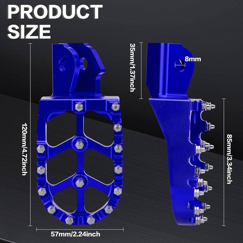 LKV CNC Motorcycle Foot Pegs for Dirt Bikes - Image 4