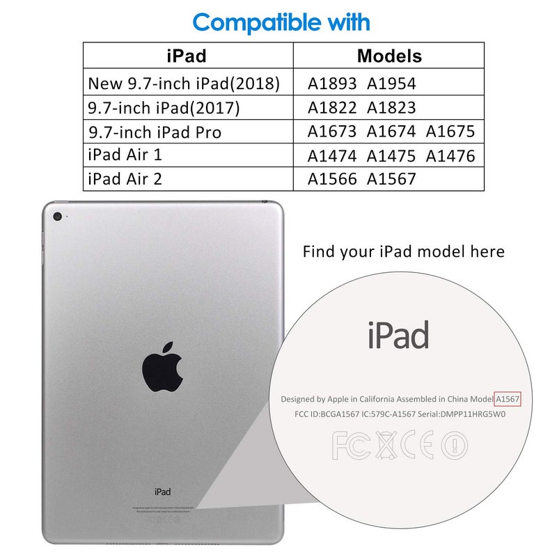 JETech Screen Protector for iPad (9.7-Inch, 2018/2017 Model, 6th/5th Generation), iPad Air 1, iPad Air 2, iPad Pro 9.7-Inch, Tempered Glass Film, 2-Pack - Image 2