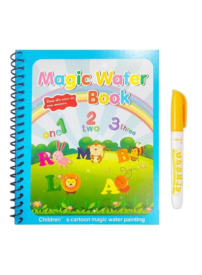 VGRASSP Reusable Magic Water Quick Dry Book Learning Toy Doodle and Scribble with Magic Doodle Pen for Painting Fun Drawing Pad Toy for Boys and Girls - (Random Designs As Per Stock) (MWB001) - Image 1