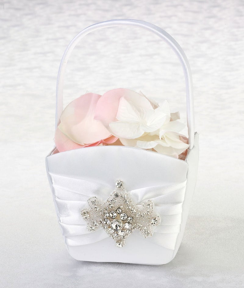 Lillian Rose Glamorous Jeweled Rhinestone Flower Girl Basket (FB430) - Image 2
