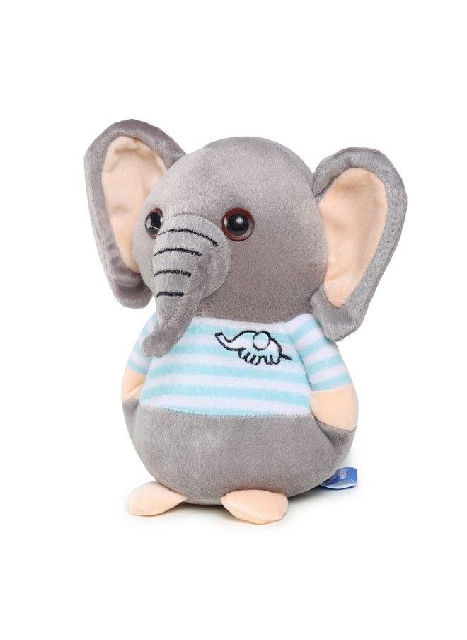 Webby Soft Animal Plush Elephant Toy 20Cm Blue & Grey  - Image 2